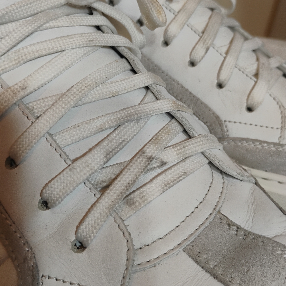Ferragamo Noris Leather Suede Gancio Sneakers Size 11M - Picture 3 of 16